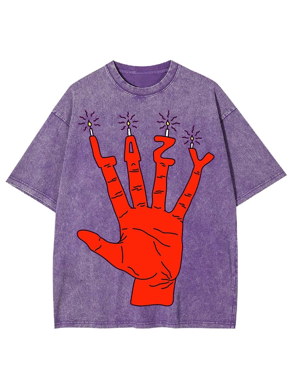 Lazy Washed Tshirt-ClassyOutlaw Sale