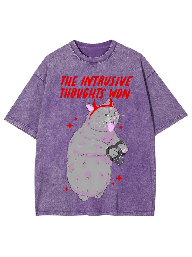 The Intrusive Thoughts Won Washed Tshirt