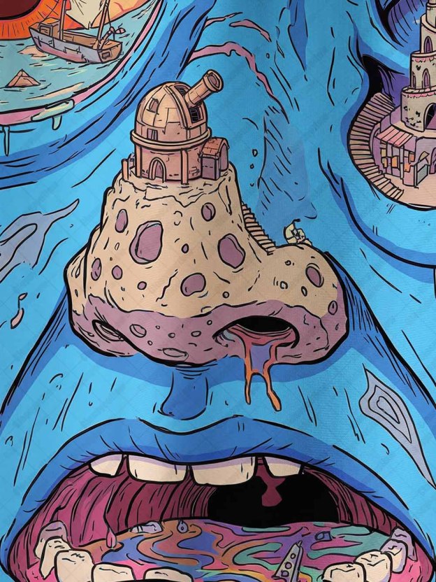 Melting Reality Eco Oversized Graphic Tee