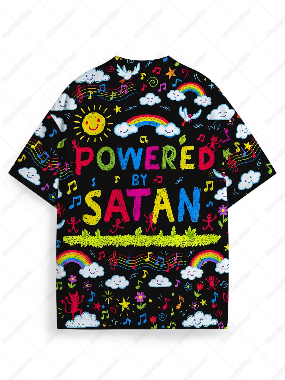 Powered Satan Graphic T-shirt