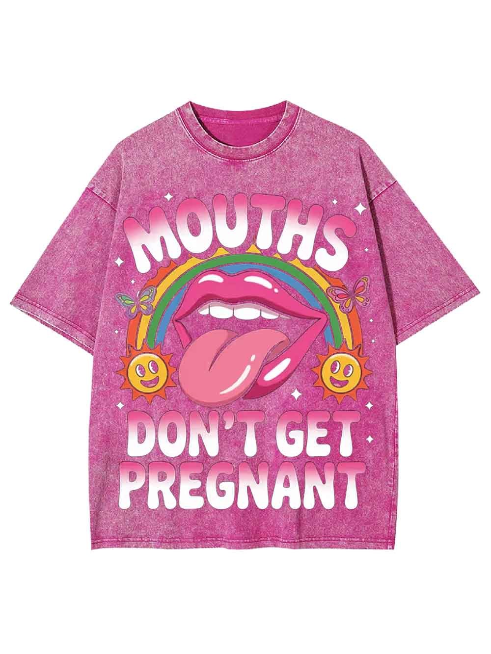 DON'T GET PREGNANT WASHED TSHIRT