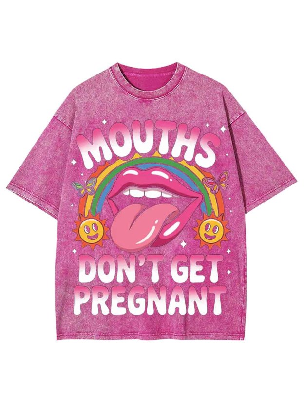 DON'T GET PREGNANT WASHED TSHIRT