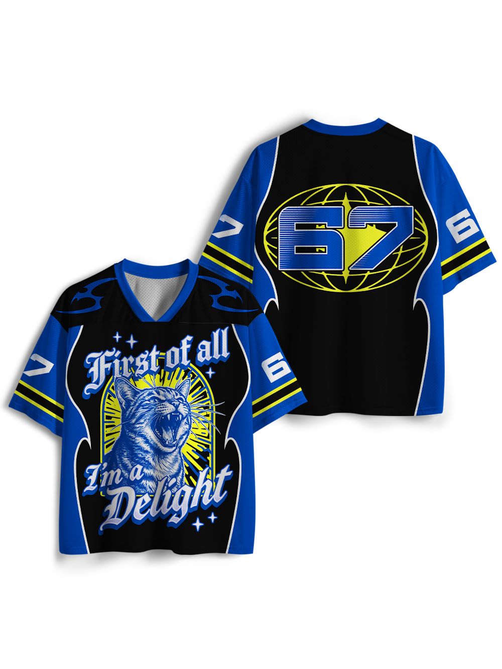 FIRST OF ALL I’M A DELIGHT MESH JERSEY