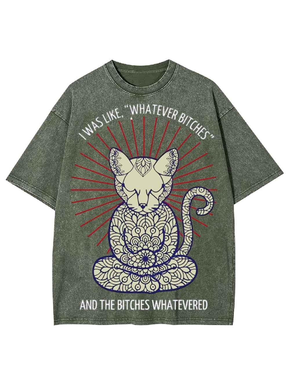 I Was Like, 'whatever Bitches Washed Tshirt