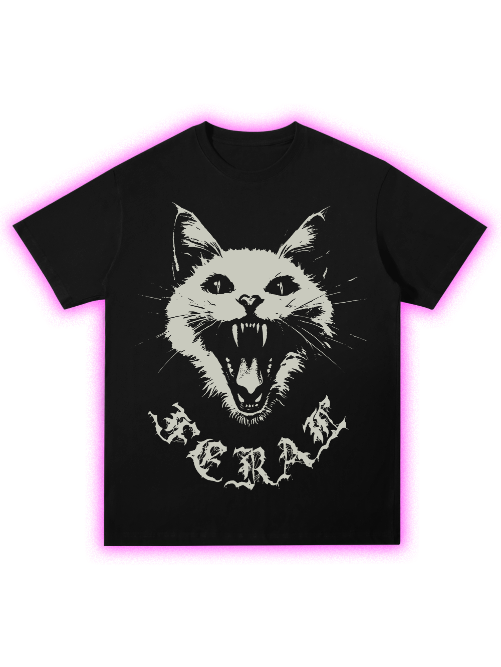 FERAL WHITE CAT CLASSIC T-SHIRT