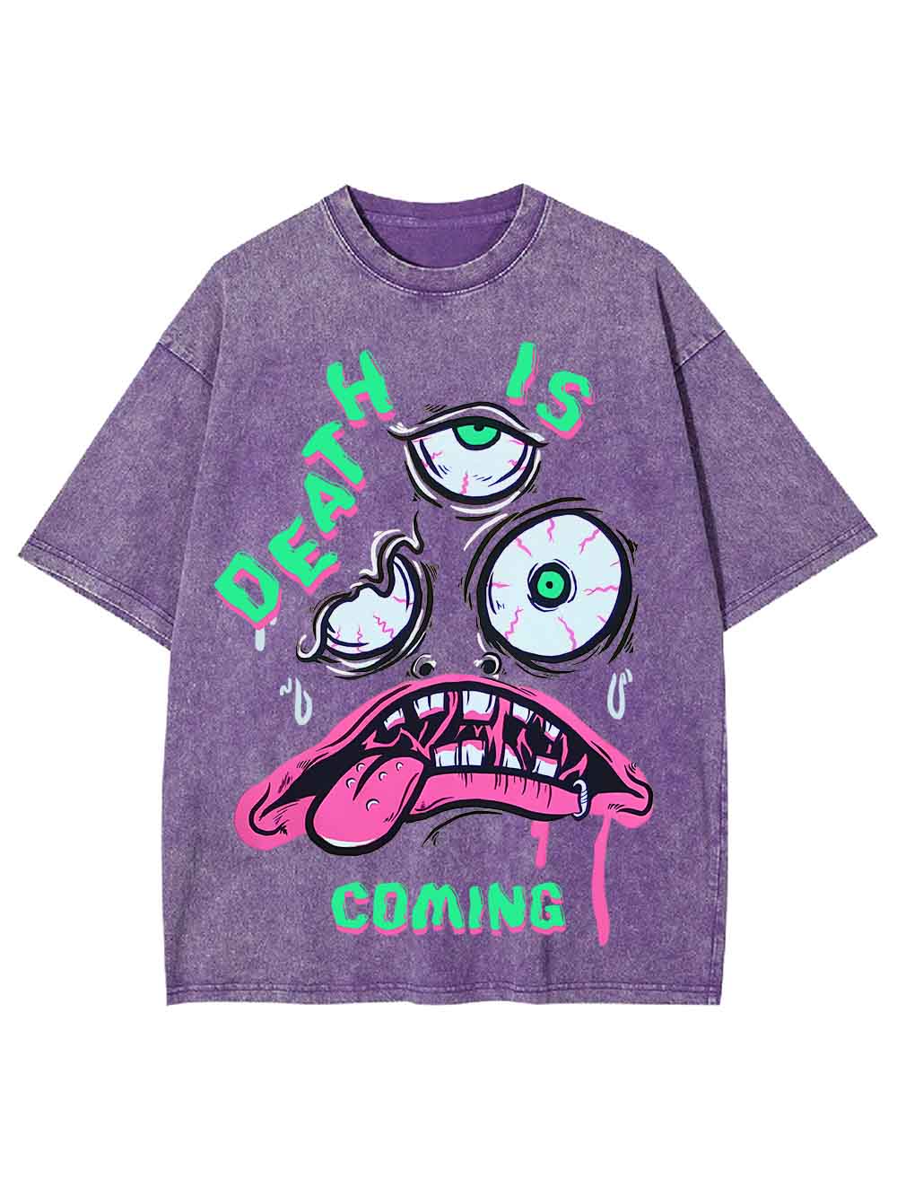 DEATH IS COMING WASHED TSHIRT