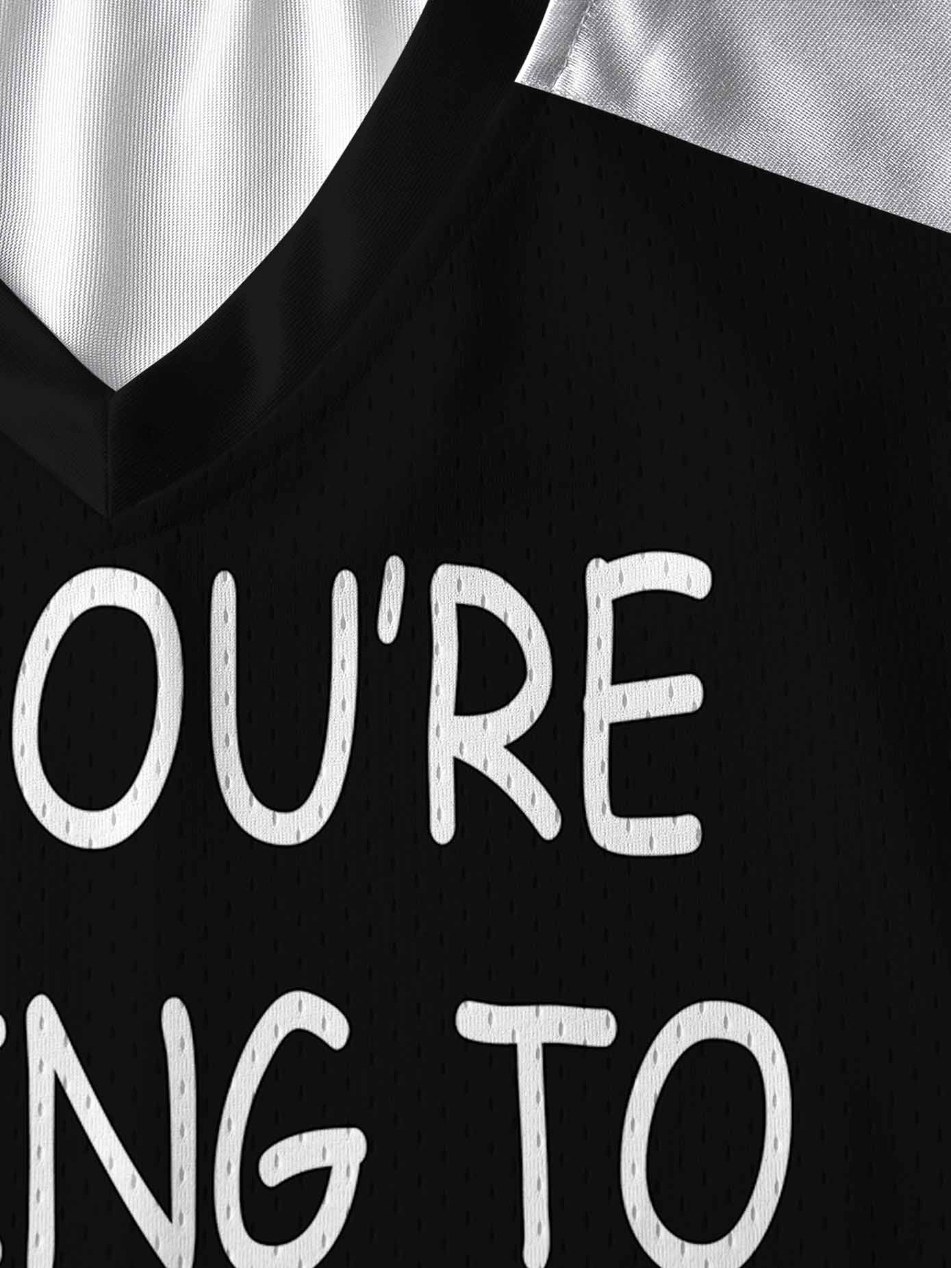 CHECKERED SLOGAN LONG SLEEVE JERSEY