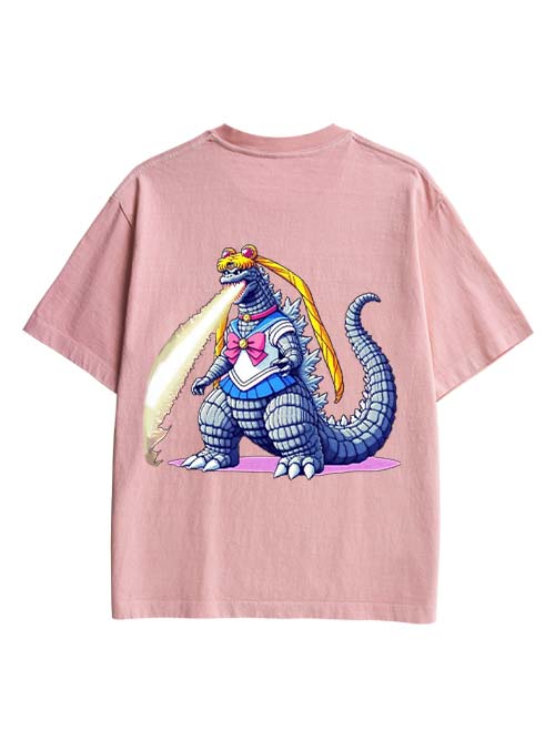 Sailor Godzilla Double Sided Print Washed TShirt