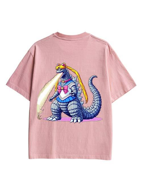 Sailor Godzilla Double Sided Print Washed TShirt