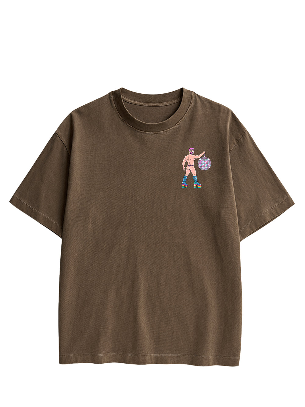 DISCO DIVA DUDE AAA DOUBLE SIDED PRINT WASHED TSHIRT