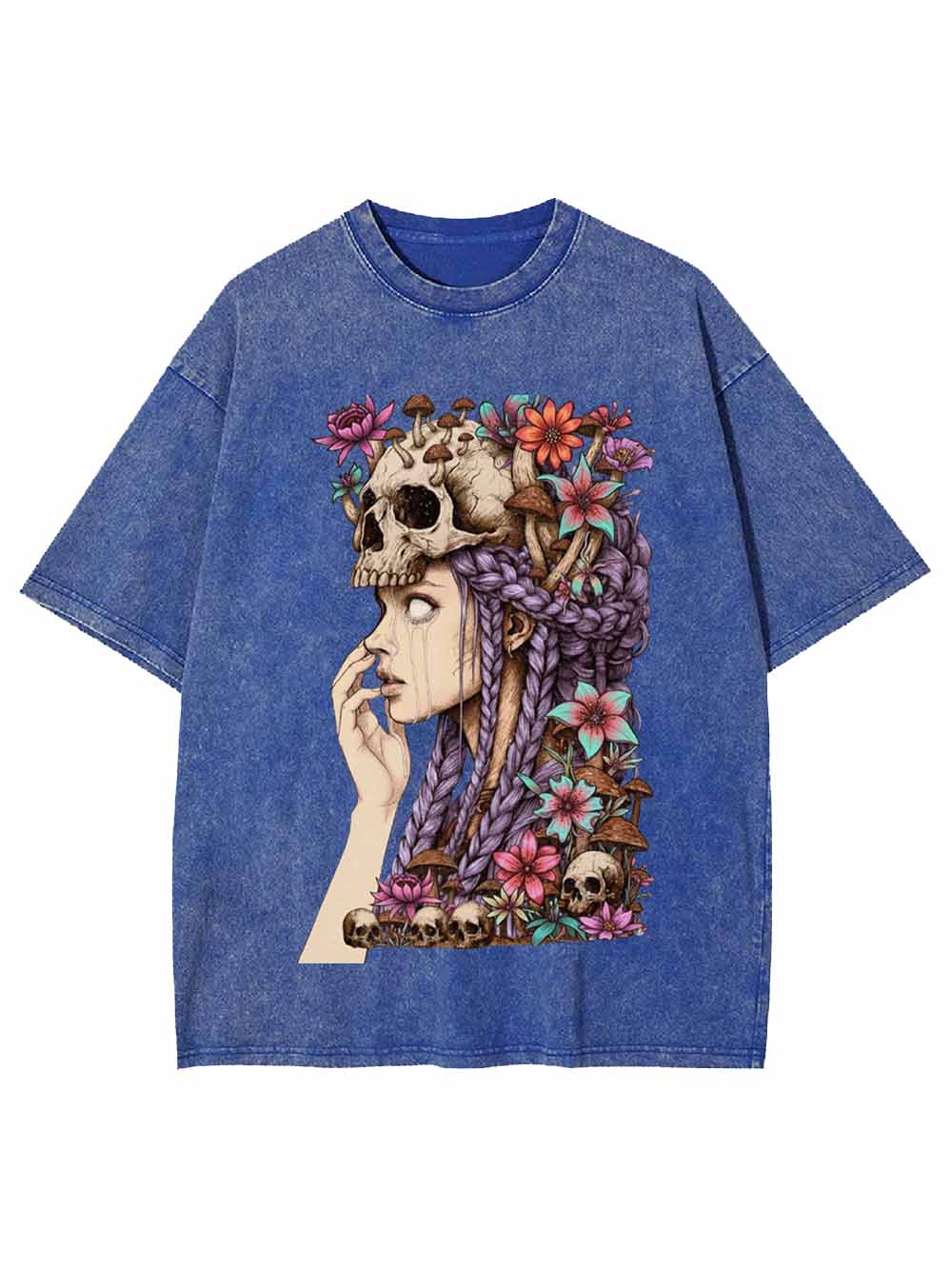 Skull Crown Goddess Washed Tshirt