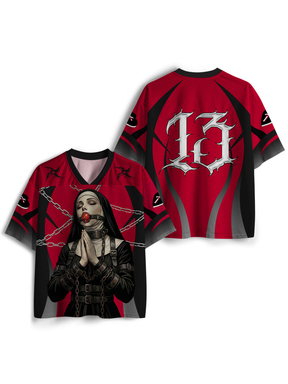 Chain-bound SM nun Mesh Jersey