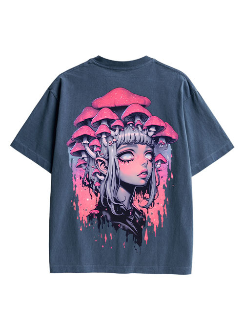 Fungal Reverie Double Sided Print Washed TShirt