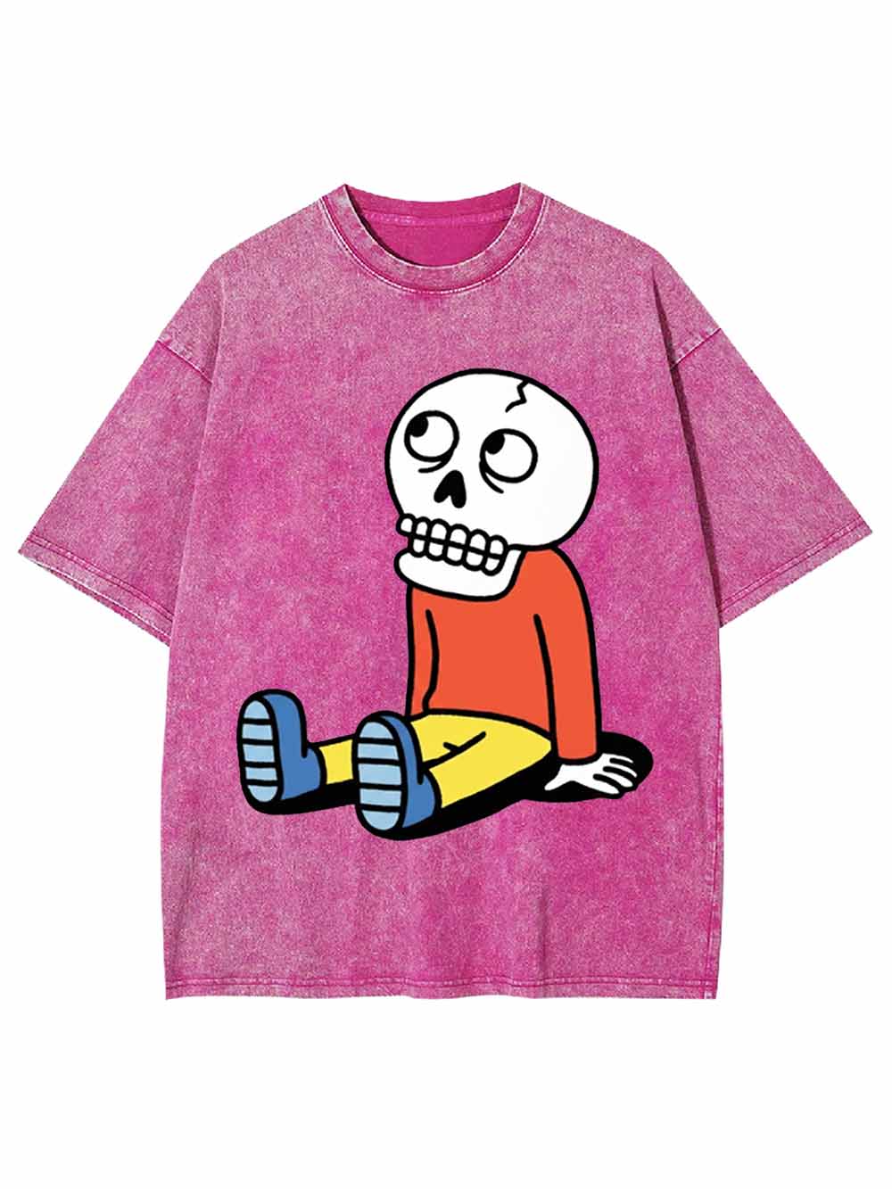 Skeleton Boy Washed Tshirt