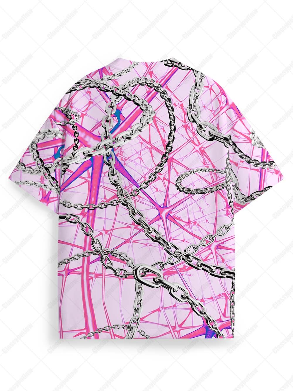 Bio‑Chain Distortion Graphic T-shirt