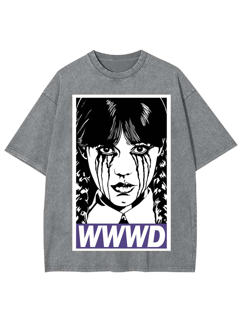 Braided Girl Washed Tshirt-ClassyOutlaw Sale