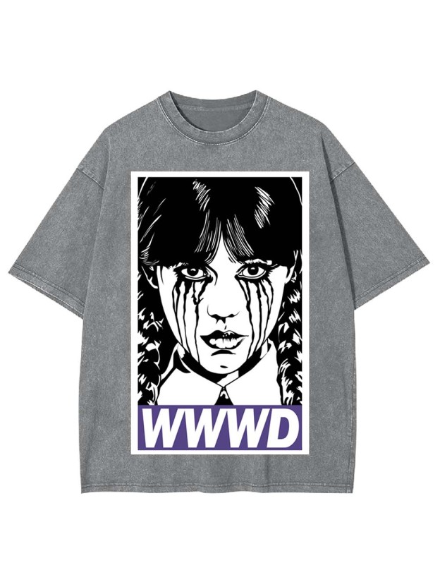 Braided Girl Washed Tshirt