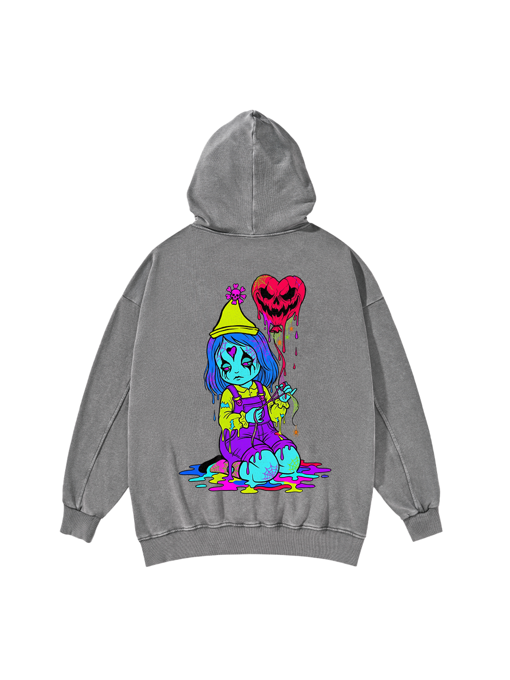 SPOOKY DOLL WASHED HOODIE