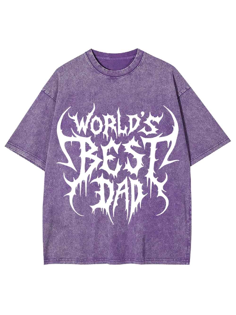 World's Best Dad Washed Tshirt