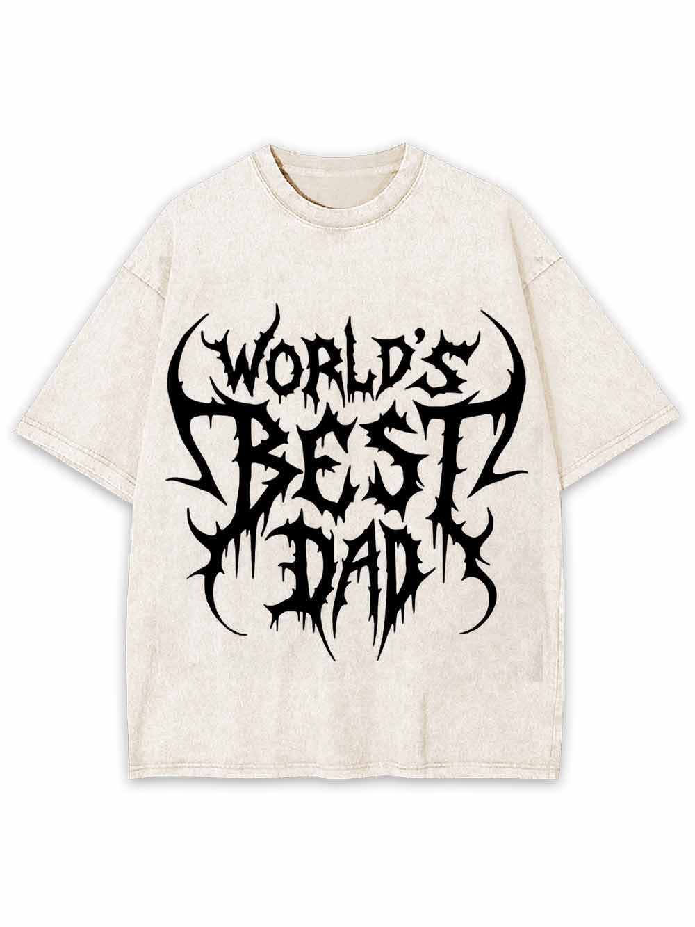World's Best Dad Washed Tshirt