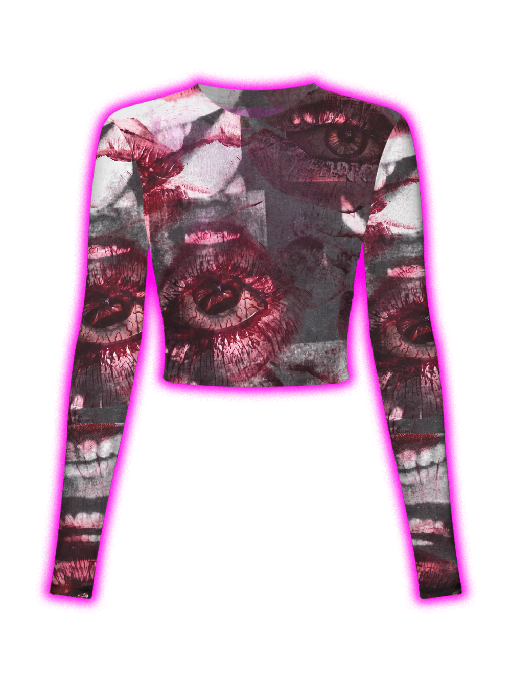 BLOODY EYES MESH TOP