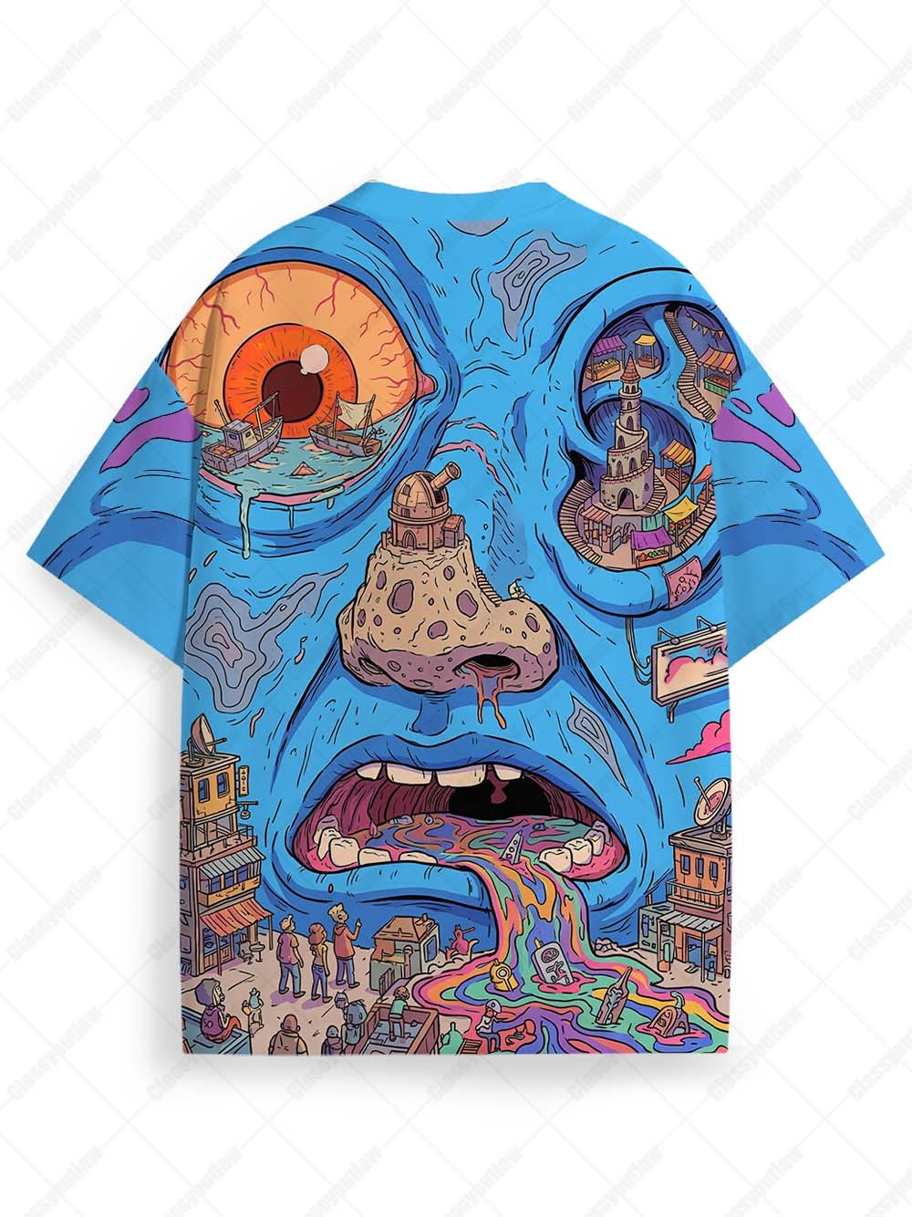 Melting Reality Eco Oversized Graphic Tee