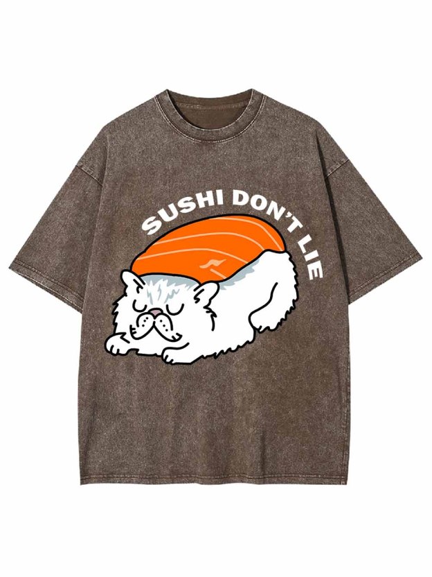 SUSHI DON IT LIE WASHED TSHIRT