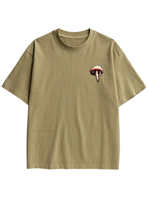 MELTING GIRL DOUBLE SIDED PRINT WASHED TSHIRT