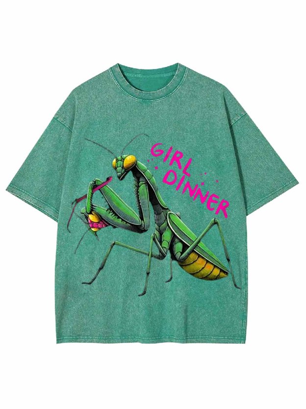 Girl Dinner Washed Tshirt