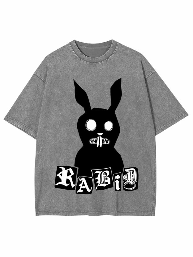 DARK RABBIT WASHED TSHIRT
