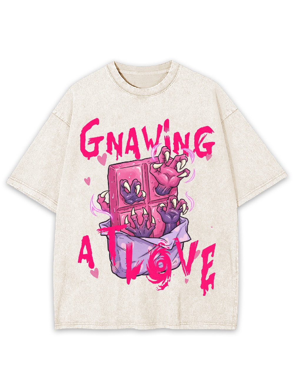 Gnawing at love Washed Tshirt