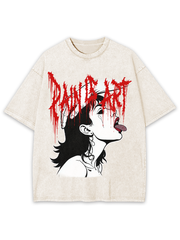 Pain is art Washed Tshirt
