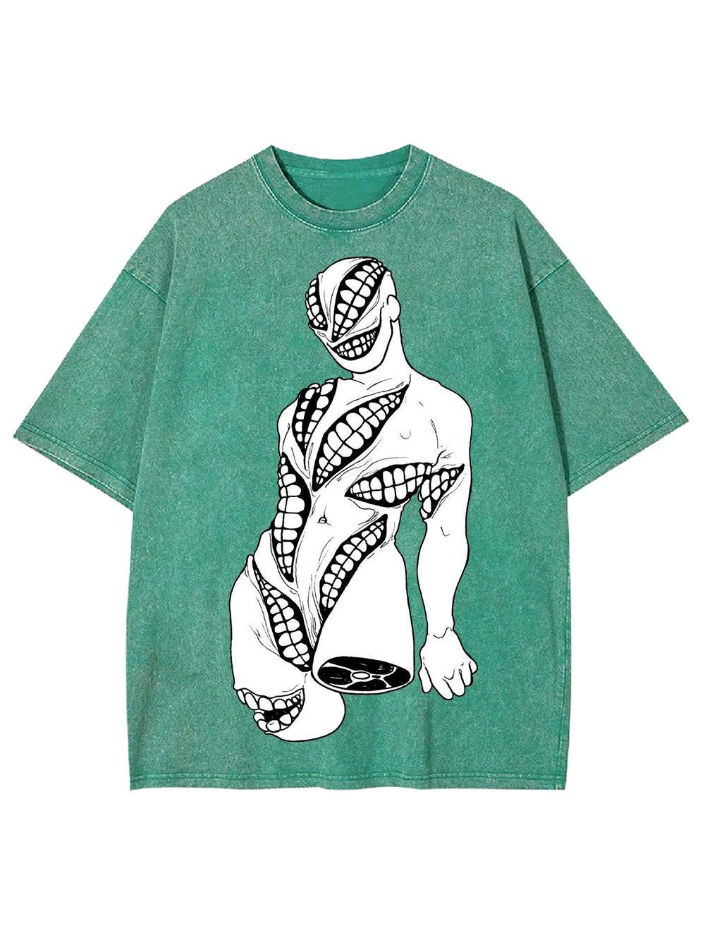 Toothed Entity Washed Tshirt-ClassyOutlaw Sale