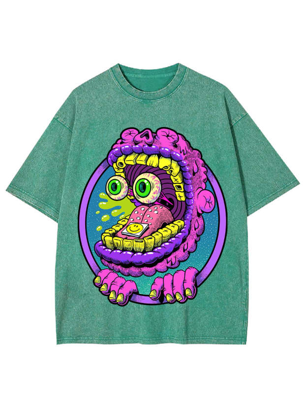 Monster Mouth Madness Washed Tshirt