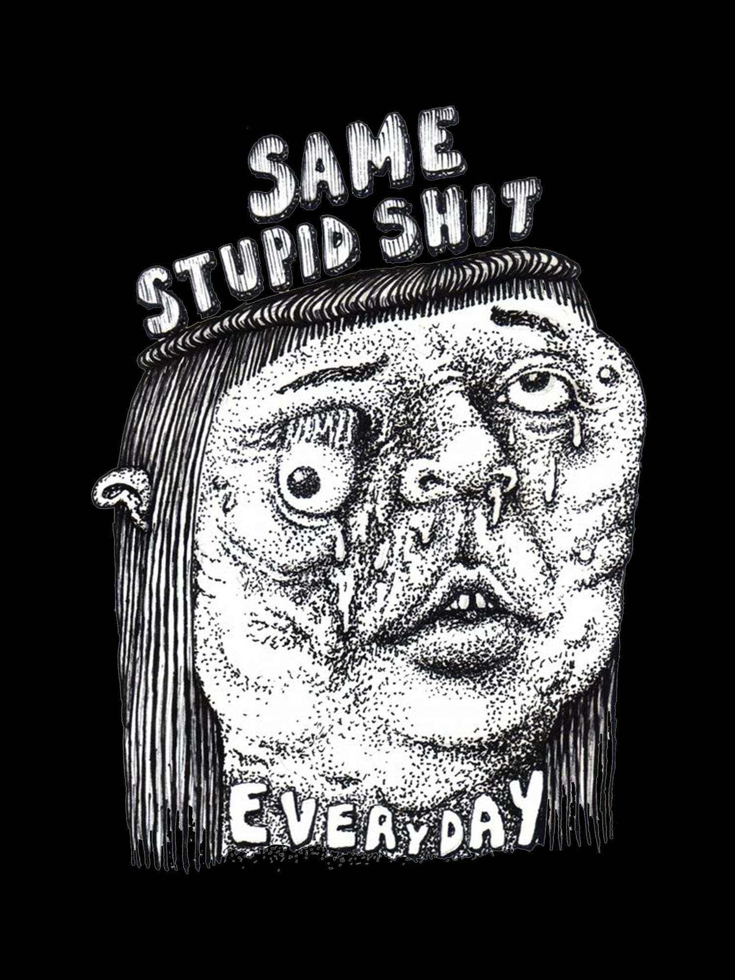 Same Stupid Shit Washed Tshirt