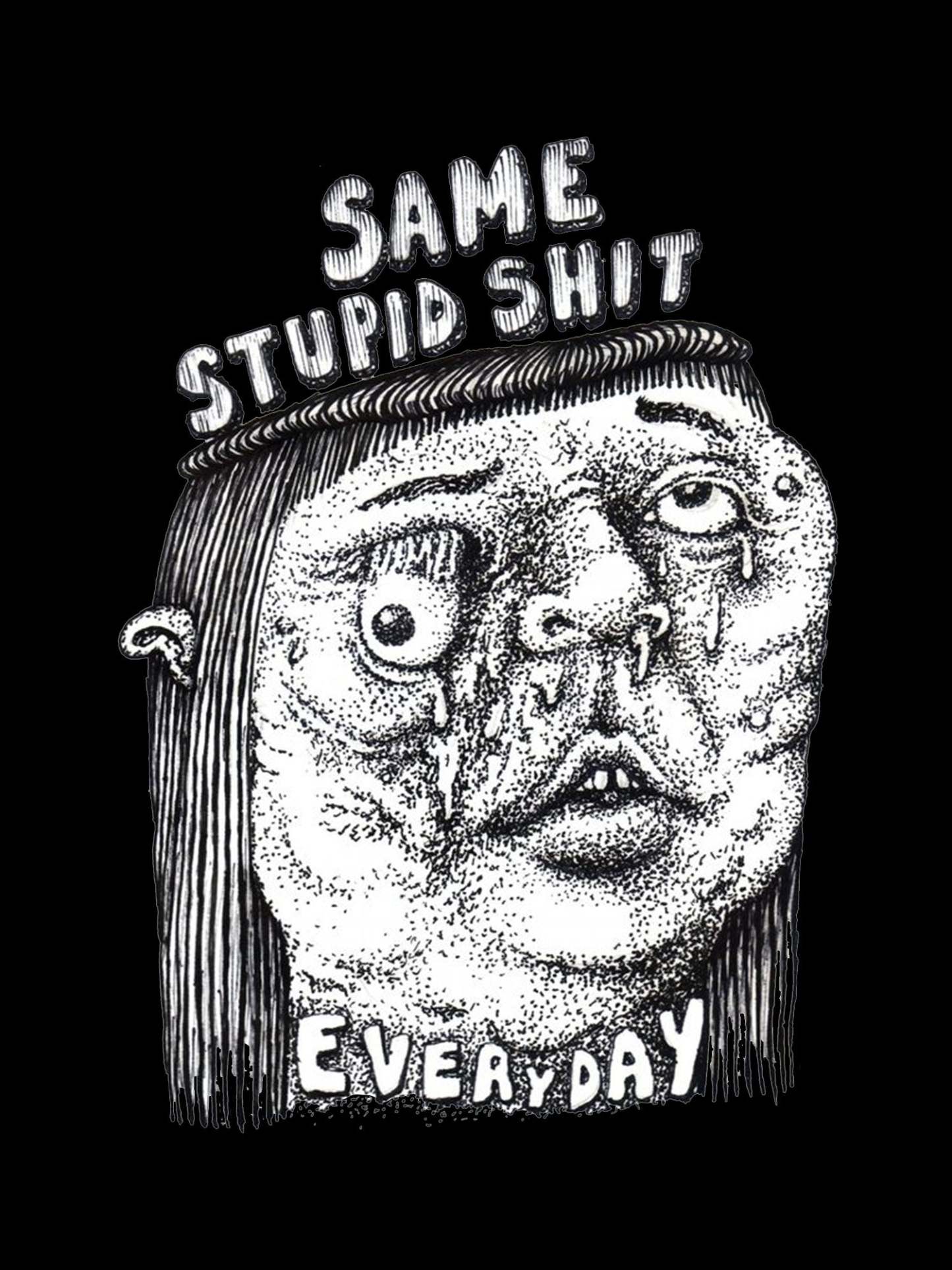 Same Stupid Shit Washed Tshirt