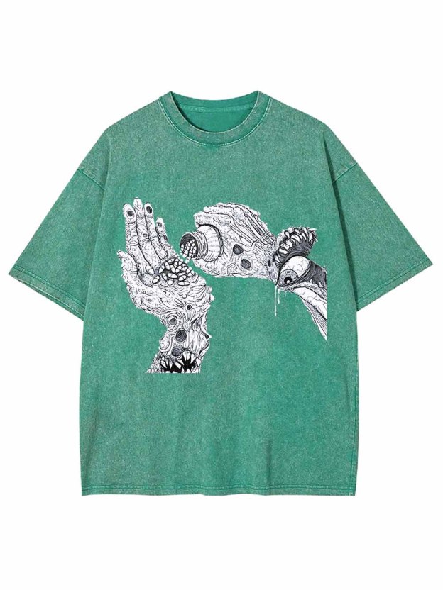 DISTORTED REALITY WASHED TSHIRT