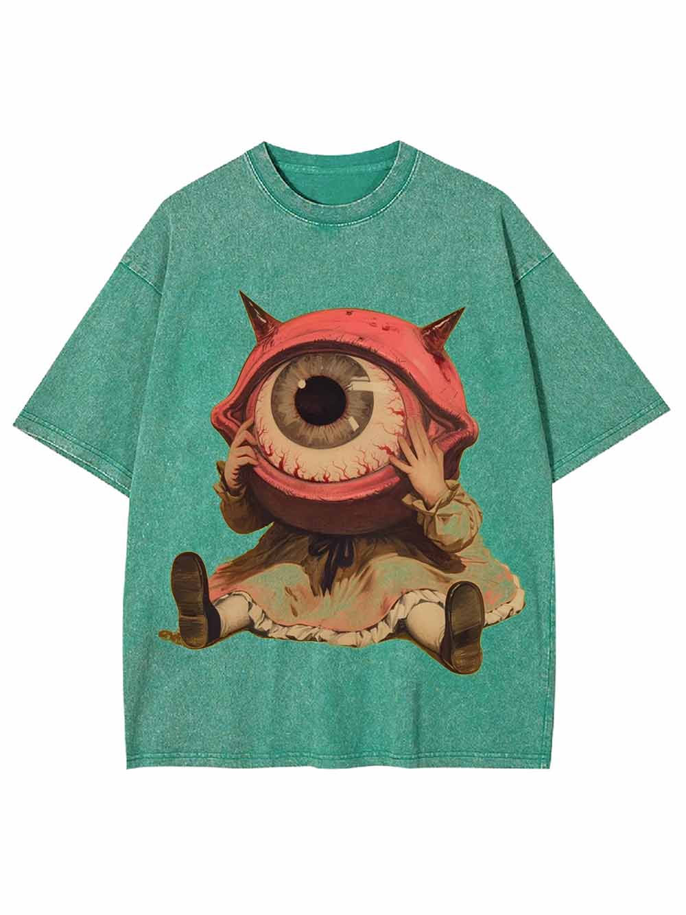 BIG EYE WASHED TSHIRT