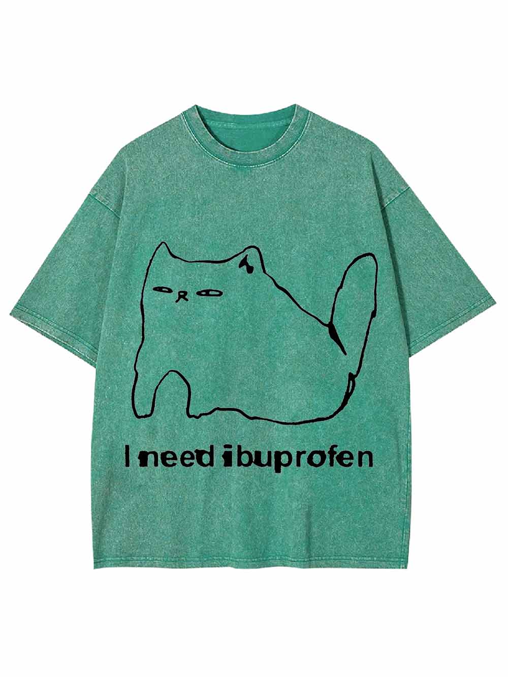 IBUPROFEN CAT WASHED TSHIRT