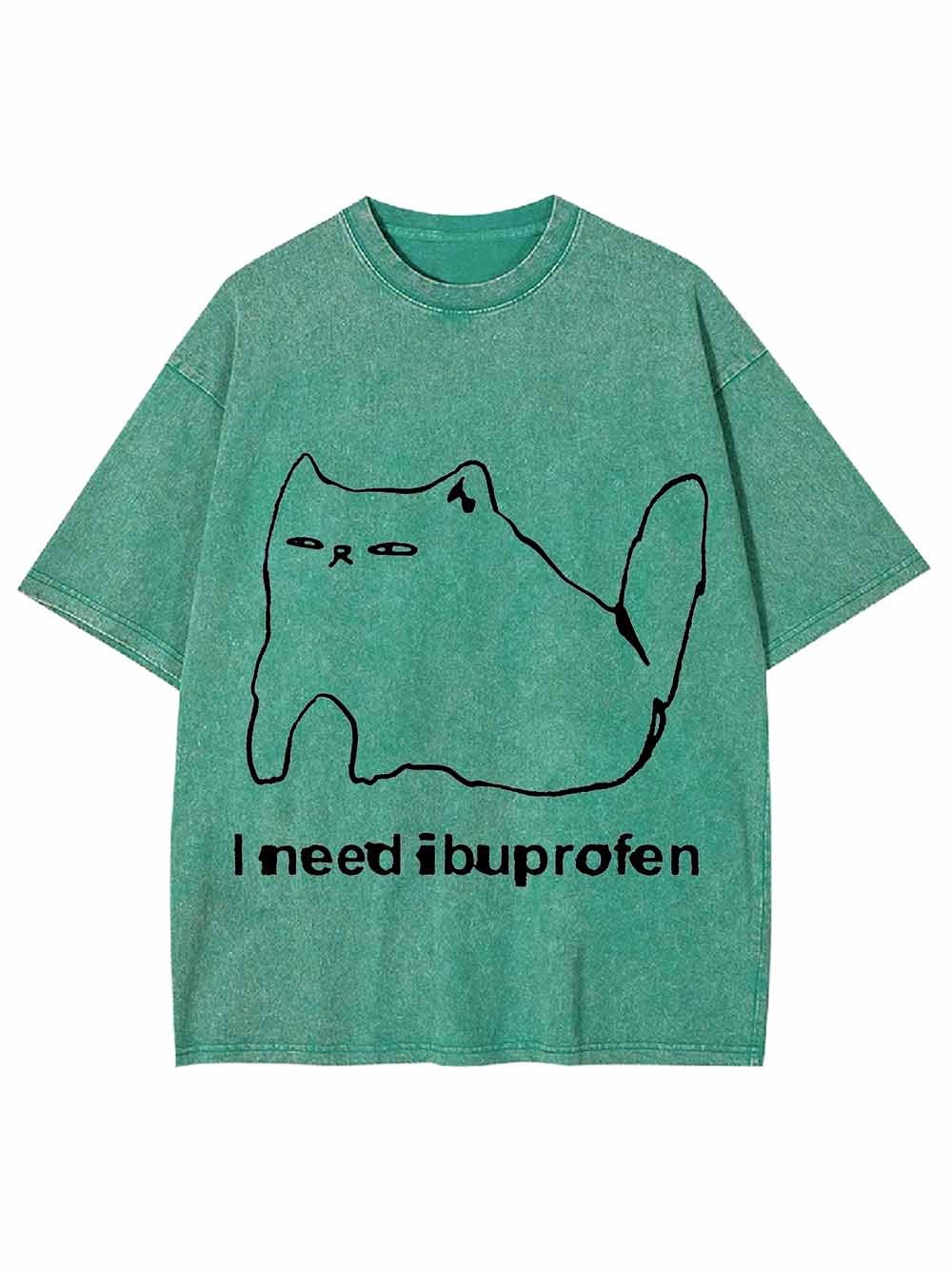 IBUPROFEN CAT WASHED TSHIRT