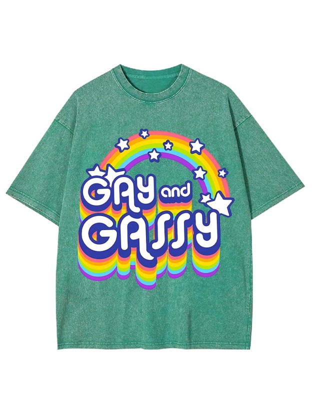 Gay and Gassy Washed Tshirt