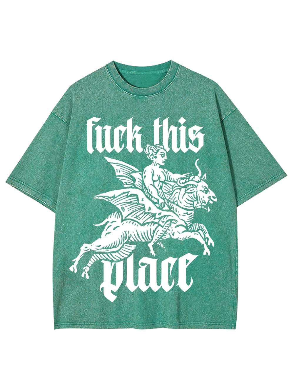 Fu*k This Place Washed Tshirt