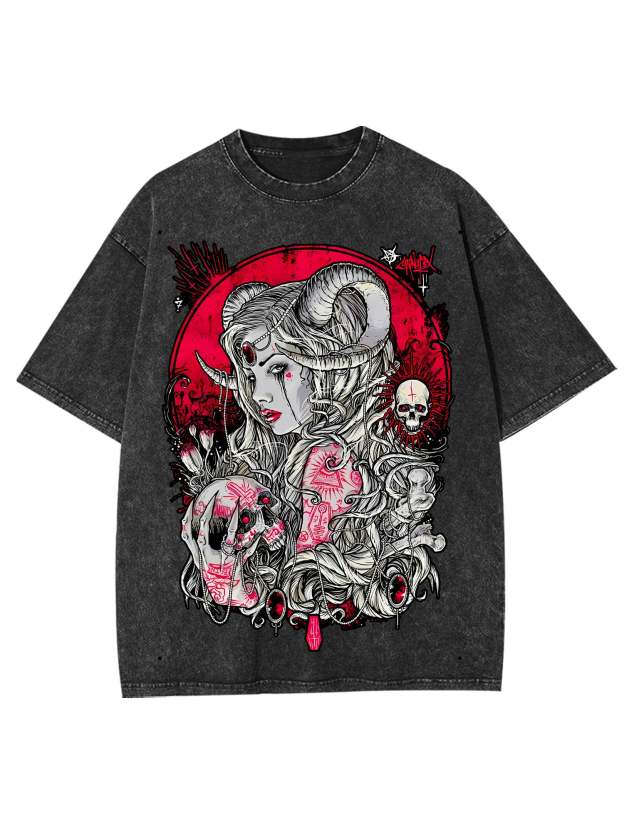 Enchantress Of The Underworld Washed Tshirt