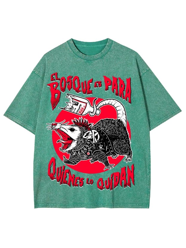 The Forest Is for Those Who Care Washed Tshirt