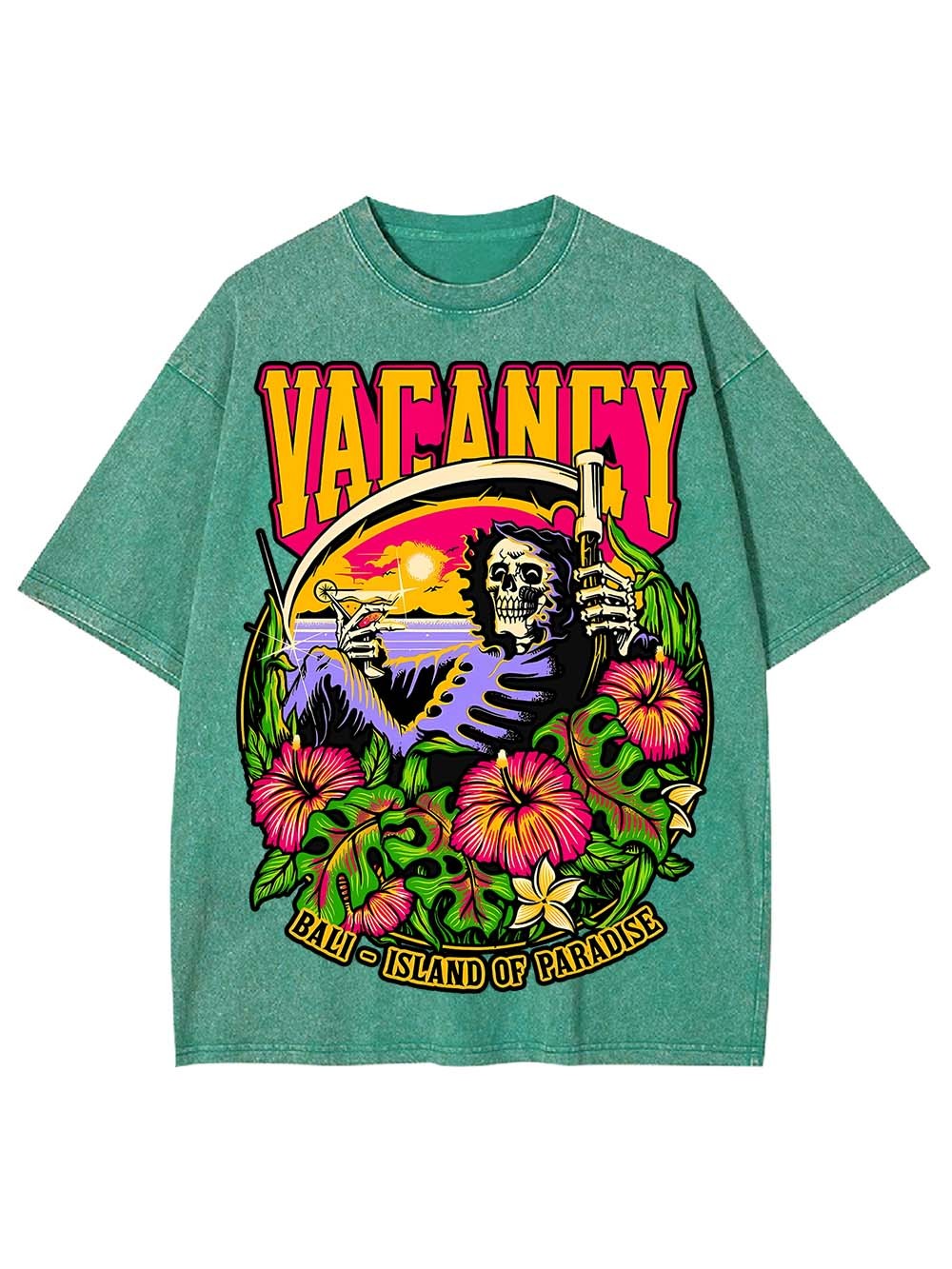 VACANCY IN PARADISE WASHED TSHIRT