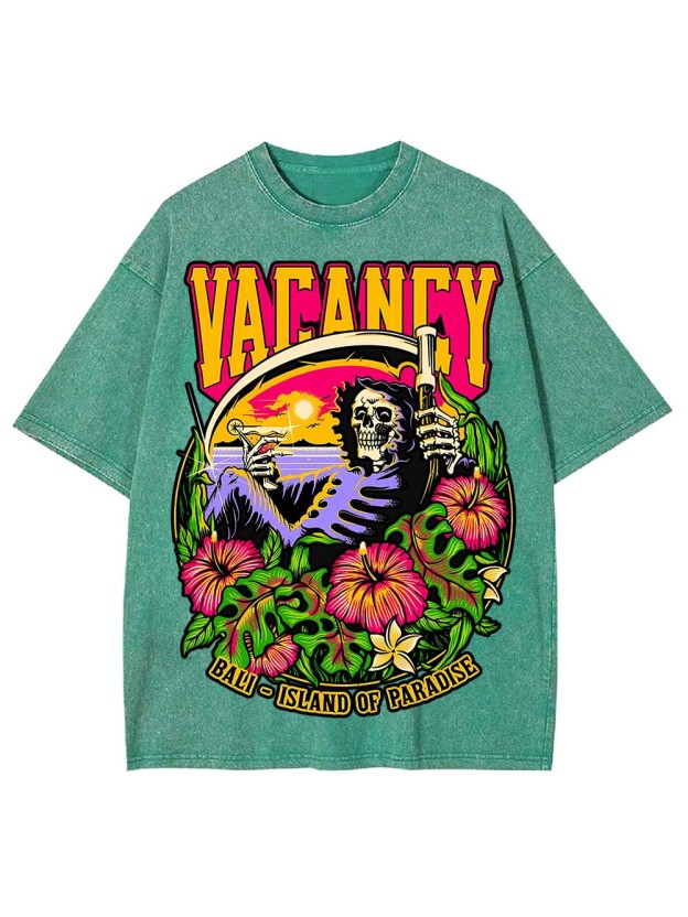 VACANCY IN PARADISE WASHED TSHIRT