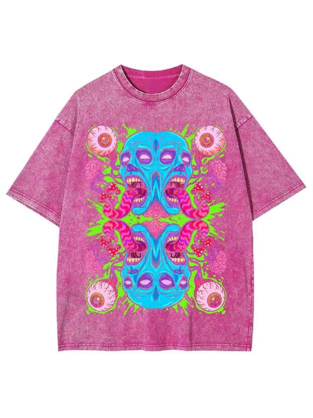 Symmetric Scream Washed Tshirt