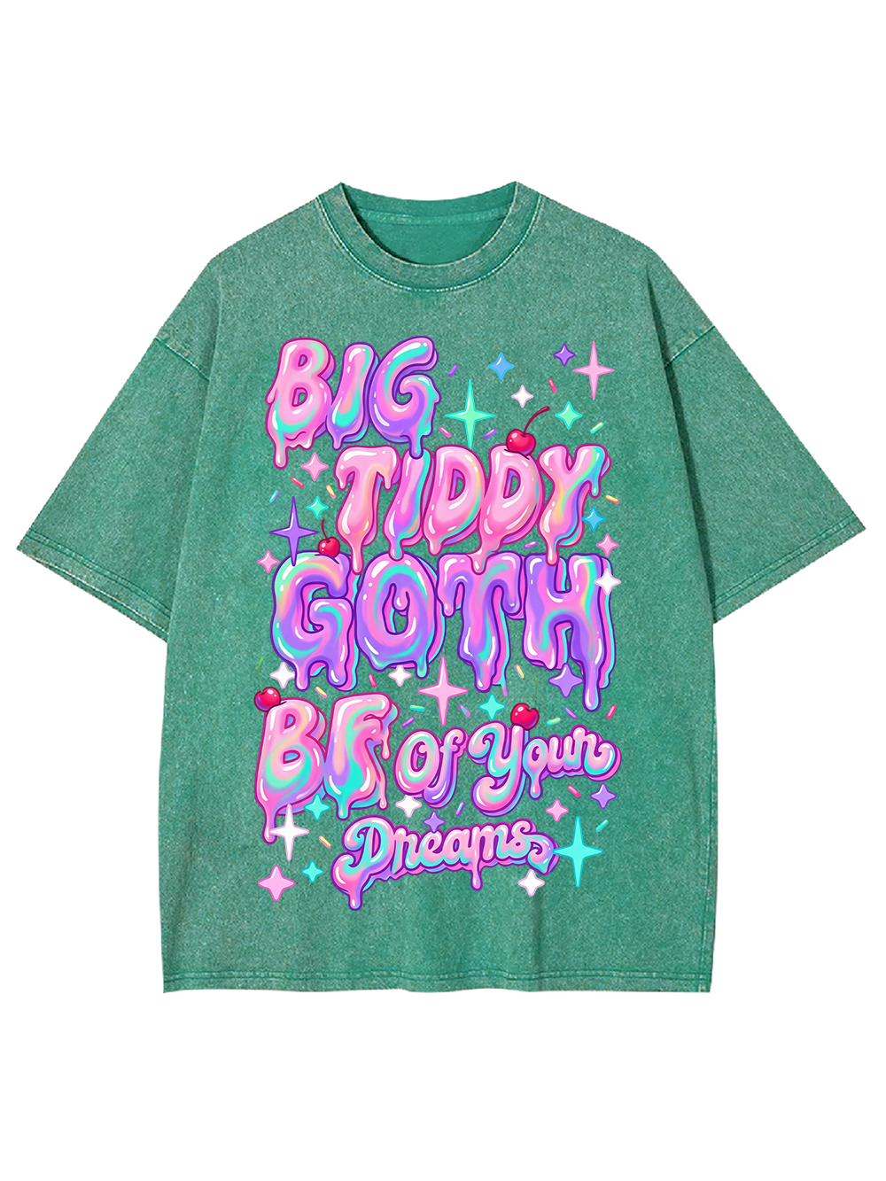 BIG TIDDY GOTH BF OF YOUR DREAMS Washed Tshirt