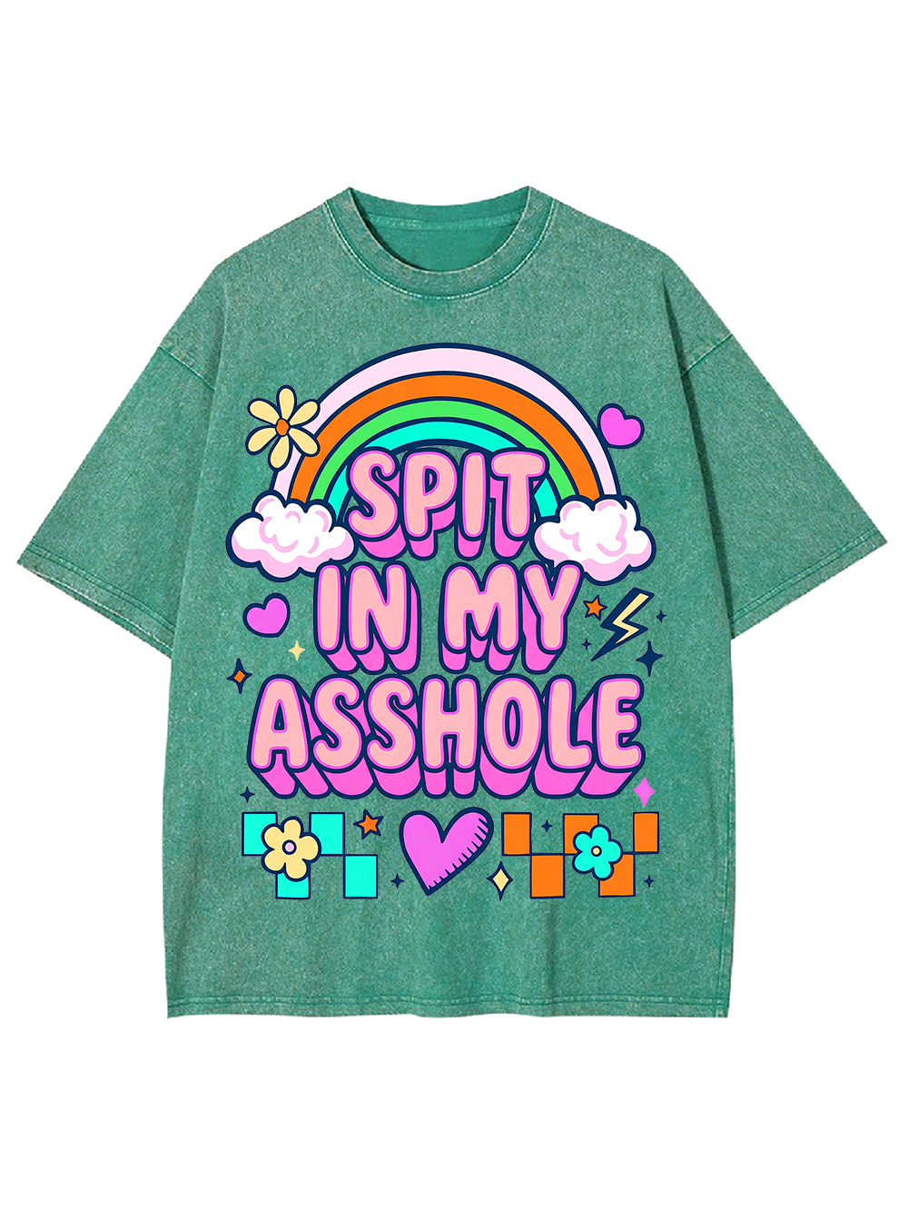 SPIT IN MY ASSHOLE Washed Tshirt