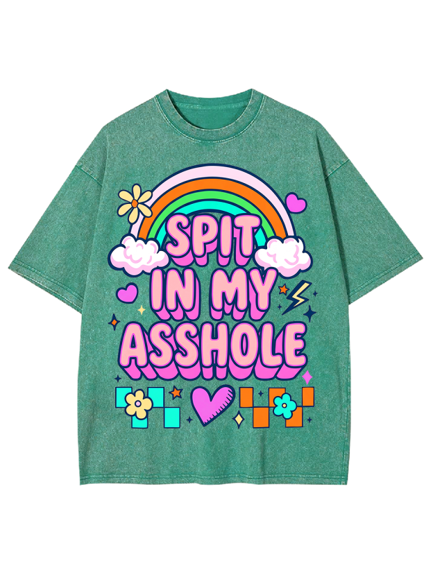 SPIT IN MY ASSHOLE Washed Tshirt